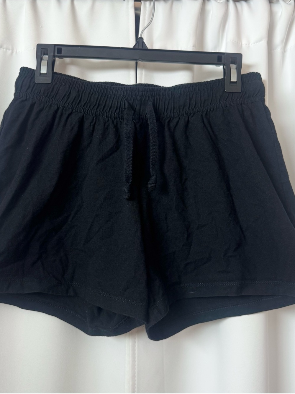 Champion Black Women's Athletic Stretchy Waistband Cotton Shorts Size Medium